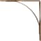 Ekena Millwork Morris Steel Bracket, Hammered Gold 3"W x 18"D x 18"H BKTM03X18X18MOHGO - alternate 7